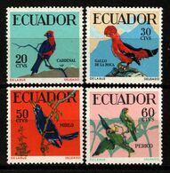 Ecuador 1958 MiNr. 981 - 984 Birds - II 4v MNH**  9,00 € - Papagayos