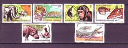 Gabon 1966 MiNr. 260 - 265  Gabun Animals Crocodiles Monkeys Elephants 6v MNH** 8,00 € - Affen