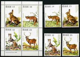 Ireland 1980 MiNr. 421 - 424 (Block 3) Irland Animals 4v+1bl MNH** 6,50 € - Nager