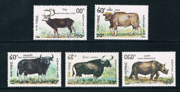 Laos 1990 MiNr. 1227 - 1231 Animals 5v MNH** 8,00 € - Mucche