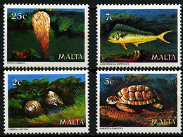 Malta 1979 MiNr. 599 - 602 Marine Life Fishes Turtles Shells 4v  MNH**  4,00 € - Turtles