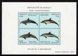 Monaco 1992 MiNr. 2058 - 2061 (Block 54) Marine Malmmals - I  Dolphins 1s\sh MNH** 12,00 € - Dolphins