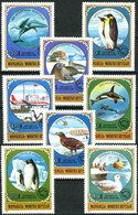 Mongolia 1980 MiNr. 1336 - 1344  Mongolei Animals Birds Antarctic EXPLORATION 8v MNH ** 19,00 € - Baleines