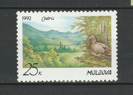 Moldova 1992 MiNr. 4 Moldawien Birds The Common Wood Pigeon Vogel 1v MNH**  0,50 € - Tauben & Flughühner