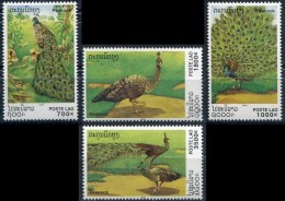 Laos 2000 MiNr. 1716 - 1720 BIRDS Green Peafowl 4v  MNH**  10,00 € - Hoendervogels & Fazanten