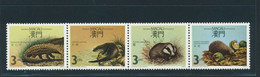 Macau 1988 MiNr. 589 - 592 Portuguese Province Animals 4v MNH**  40,00 € - Unused Stamps