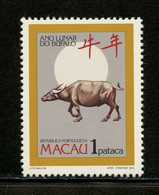 Macau 1985 Portuguese Province MiNr. 532 Chinese New Year: Year Of The Ox  Water Buffalo1v MNH** 6,00 € - Vaches