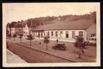 CPA  ANCIENNE- FRANCE- LONGUYON (54)- LA GARE COTÉ EXTERIEUR- VIEILLE AUTO- RARE TAMPON LIBÉRATION AU VERSO - Longuyon