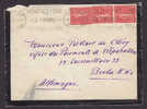 France Mourning Cover PARIS 62 Rue St. Ferdinand 1927 Cancel To Berlin Allemagne Semeuse - Cartas & Documentos