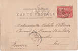 CARTE GABON CACHET PAQUEBOT  FRANCAIS  1903 - Correo Marítimo