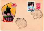 USSR Kiev First Year Of Titov "Vostok 2" Spaceship/Vaisseau Cacheted PS Cover Lollini#1878-1962 - Russia & USSR