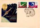 USSR Moskwa First Year Of Titov "Vostok 2" Spaceship/Vaisseau Cacheted Cover Lollini#1854 N.D.-1962 - Russie & URSS