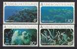 Turks And Caicos Islands, Serie 4, Year 1975, Mi 349-352, Coral, MNH ** - Turks- En Caicoseilanden