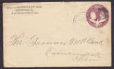 United States Private Postal Stationery Ganzsache GRAYSON COUNTY BANK, LEITCHFIELD Ky. 1893 Cover To CINCINNATI - ...-1900