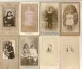 Lot 15 Photos Portrait  Enfant ( Fillette Garçon ) Pub Photographe Au Dos CHARLES DUVAL Tours Chateauroux DINANT DORSAND - Albumes & Colecciones