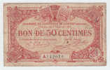 CHAMBRE COMMERCE LORIENT (MORBIHAN) 50 CENTIMES 1915 VERY RARE - Cámara De Comercio