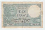 FRANCE 10 FRANCS 1941 P 84 - 10 F 1916-1942 ''Minerve''