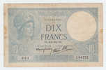 FRANCE 10 FRANCS 1941 P 84 - 10 F 1916-1942 ''Minerve''