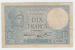 Delcampe - FRANCE 10 FRANCS 1940 P 84 - 10 F 1916-1942 ''Minerve''
