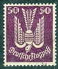 1922 Germany 50pf Carrier Pigeon Air Mail Issue #C5 - Airmail & Zeppelin