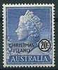 Weihnachtsinseln  1958  QE II  20 C  Mi-Nr.8  Postfrisch / MNH - Christmaseiland