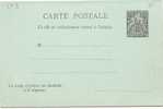 REF LVP8 - DIEGO SUAREZ ENTIER POSTAL CARTE POSTALE AVEC REPONSE PAYEE NEUVE - Covers & Documents