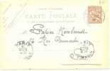 REF LVP8 - LEVANT ENTIER POSTAL CARTE POSTALE MOUCHON RETOUCHE 10c VOYAGE CONSTANTINOPLE / PARIS 7/10/1908 - Lettres & Documents