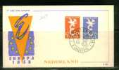 EUROPA Pays Bas S/FDC Illustré - 1958