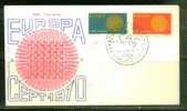 EUROPA Italie S/FDC Illustré - 1970