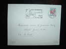 LETTRE COQ DE DECARIS 0,30 F OBL. MECANIQUE 11-10-1966 PARIS GARE PLM (75)  SALON INTERNATIONAL DE L'ALIMENTATION - Mechanical Postmarks (Other)