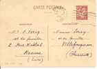 Ny&t 431 -CP2   ROANNE  Vers  ILLEFAGNAN Le   26 SEPTEMBRE 1941 - Storia Postale