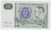 Sweden 10 Kronor 1987 AUNC P 52e  52 E - Sweden