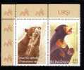 Romania Stamps 0,60 Lei + Labels  + Margin,  ** MNH BEARS ,OURS,price Face Value!!. - Ours