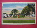 Glennville Ga  Glen Haven Motor Court   Linen-------(ref 123) - Autres & Non Classés