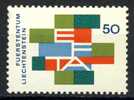 1967 Liechtenstein Complete MNH Set Of 1 Stamp " EFTA  " Europa Sympathy Issue " - Nuevos