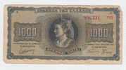 Greece 1000 Drachmai 1942 P 118 - Greece