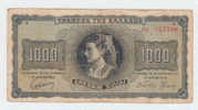 Greece 1000 Drachmai 1942 P 118 - Grecia