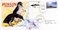 Expedition  Base Davis AAT 15 Nov 1986. Penguins . Avec T-p Frama Ornithorynque, Oblit.Base Davis  ! - Pinguine