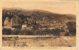 Viviers  Vu Generale Prise Des Bords Du Rhône - Viviers