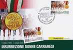 ITALIA CARTOLINA FILATELICA 2009 INSUREZZIONE DONNE CARRARESI 32 - Maximumkaarten