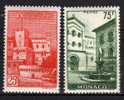 Monaco N° 397 / 398 Neufs Avec Charnière * - Unused Stamps