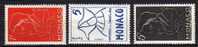 Monaco N° 399 / 401 Neufs Avec Charnière * - Unused Stamps