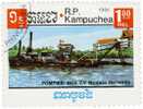 Kampuchéa 1985. ~ YT 586 - Bateau Fluvial - Kampuchea