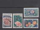 Nouvelle-Calédonie YT 291/4 * : Coraux Et Poissons - Unused Stamps