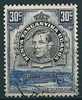 K.U.T.  1938/54  George VI - Pictorial  30 C Blau/schwarz  (Z. 13 1/4 : 13 3/4)  Mi-Nr.62 D  Gestempelt / Used - Kenya, Ouganda & Tanganyika