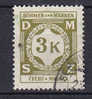 Böhmen & Mähren Dienstmarke 1941 Mi. 10   3 K Ziffernzeichnung - Gebraucht