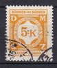 Böhmen & Mähren Dienstmarke 1941 Mi. 12   5 K Ziffernzeichnung - Used Stamps