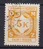 Böhmen & Mähren Dienstmarke 1941 Mi. 12   5 K Ziffernzeichnung - Gebraucht