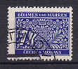 Böhmen & Mähren Portomarke 1939 Mi. 9   1 K Ziffernzeichnung - Used Stamps