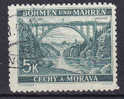 Böhmen & Mähren 1940 Mi. 57     5 K Lainsitzbrücke Mit Bechin I. Hintergrund Bridge Pont - Used Stamps